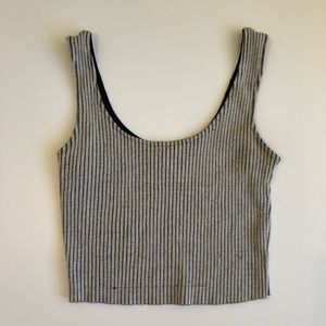 Ribbed Crop Tank- LA Hearts